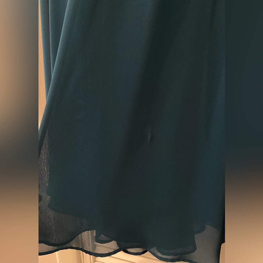 Azazie Teal Evening Gown - Picture 12 of 13
